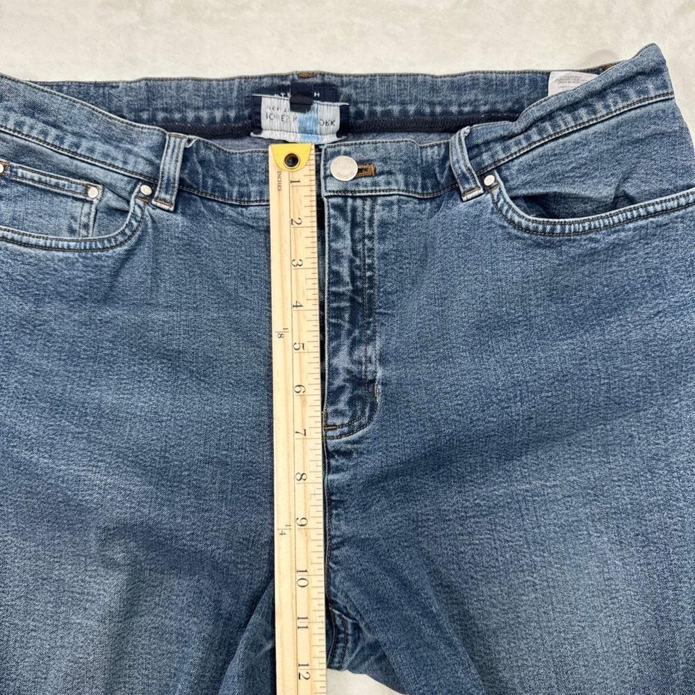 Jones New York Jeans Womens 14P Blue Signature Petite Straight Leg Stretch High - Picture 5 of 13